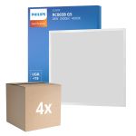 Lot 4x Philips Panneau LED Ledinaire RC065B 28W 3400lm - 840 Blanc Froid | 60x60cm - UGR <19